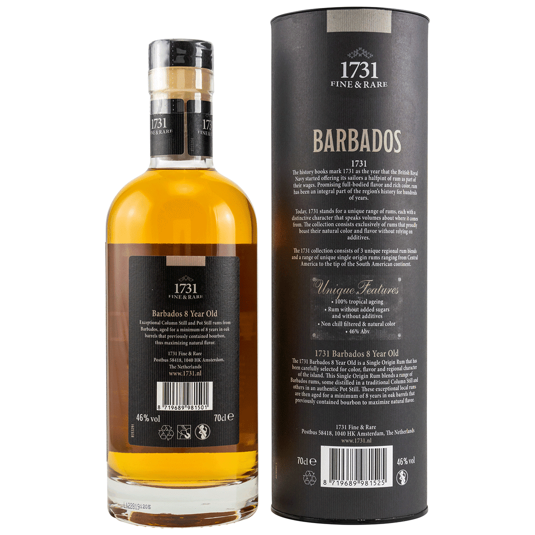 1731 Rum - Barbados - Foursquare Distillery 8 Jahre