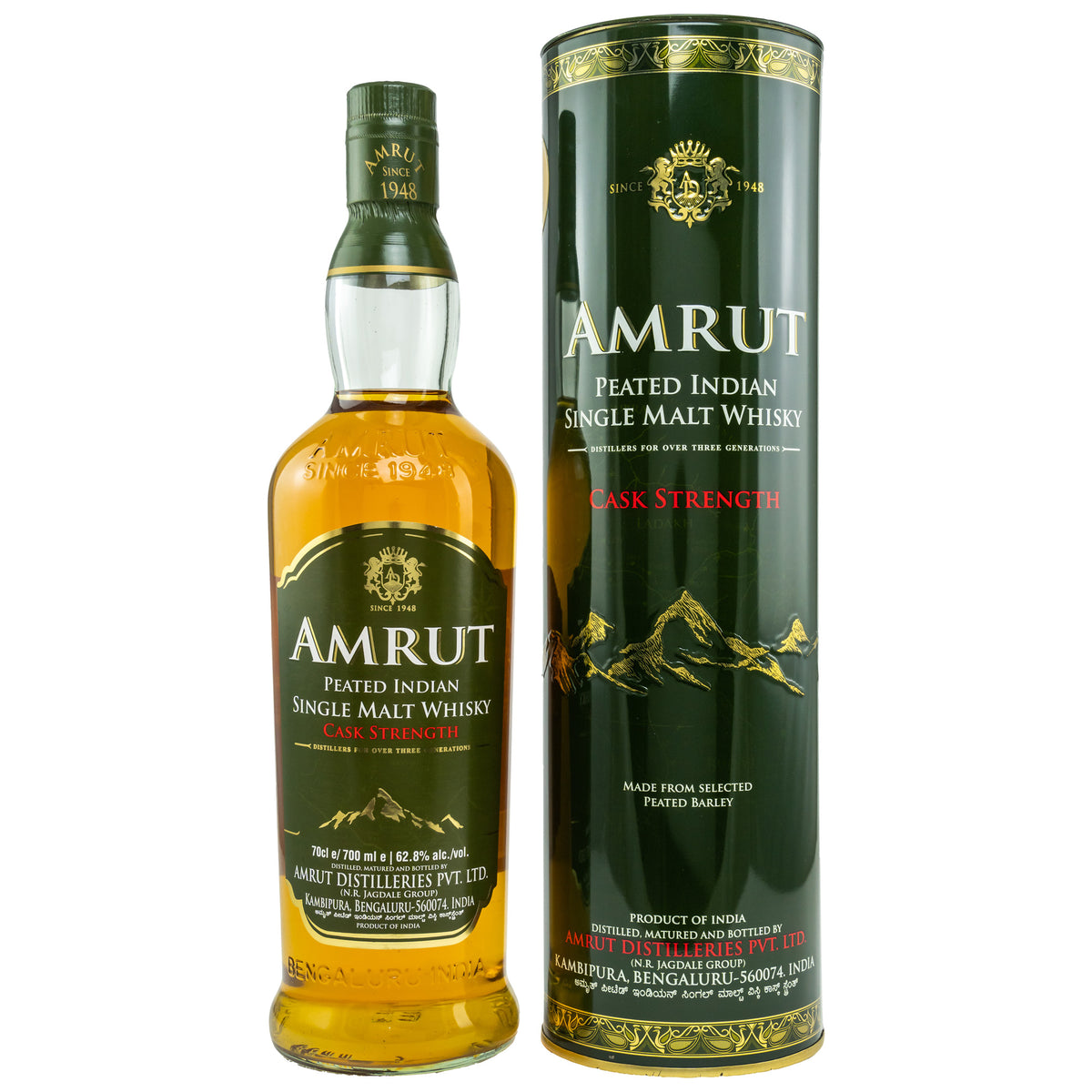 Amrut Peated Cask Strength - Batch 62 - Indian Single Malt