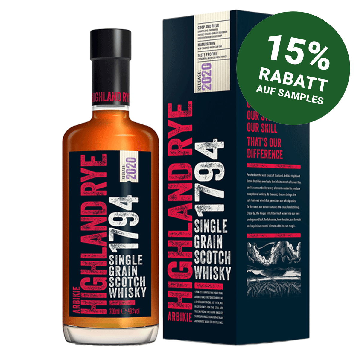 Arbikie Highland Rye 1794 - 2020 Release