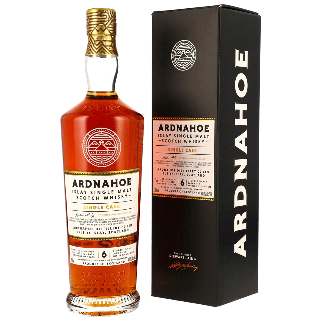 Ardnahoe 2019/2025 - 6 Jahre - Oloroso Quarter Cask - Fassnummer 82