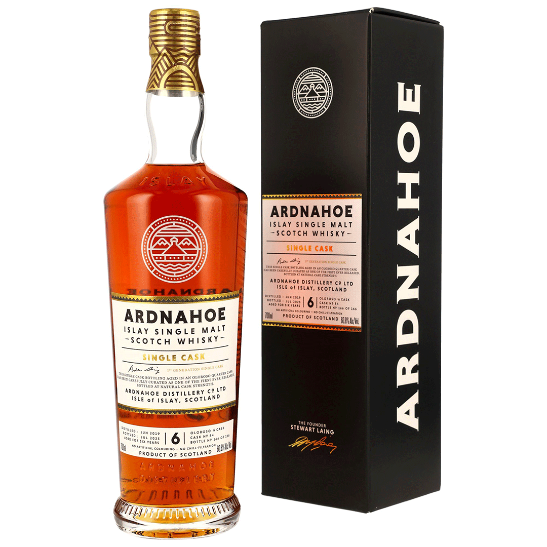 Ardnahoe 2019/2025 - 6 Jahre - Oloroso Quarter Cask - Fassnummer 84