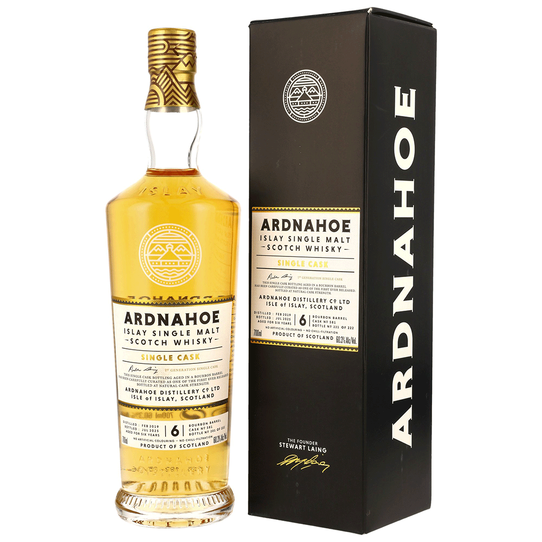 Ardnahoe 2019/2025 - 6 Jahre - Bourbon Barrel - Fassnummer 581