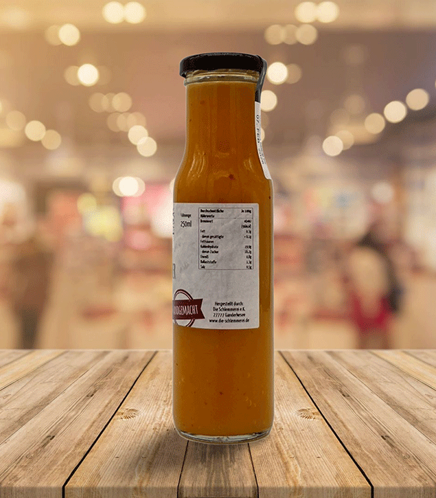 BBQ- Lieblingssauce Mango & Ingwer mit braunem Rum - 250 ml