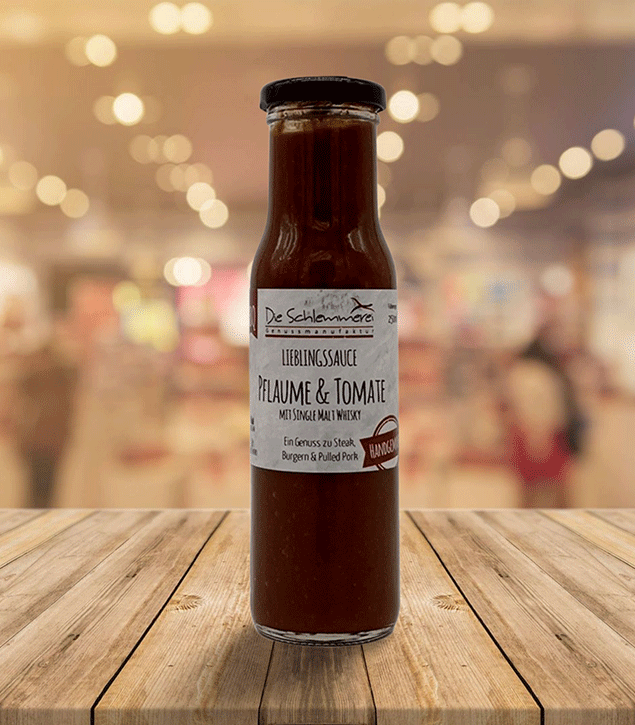 BBQ- Lieblingssauce Pflaume & Tomate mit Single Malt Whisky - 250 ml