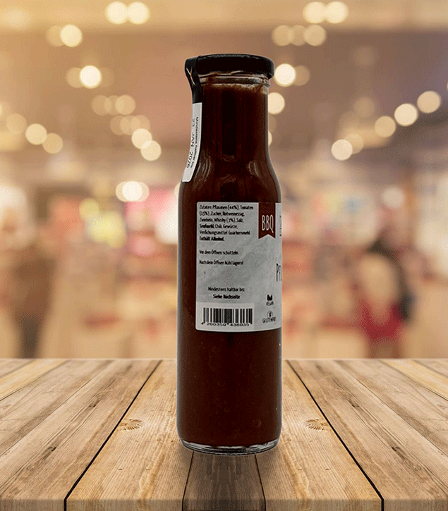 BBQ- Lieblingssauce Pflaume & Tomate mit Single Malt Whisky - 250 ml