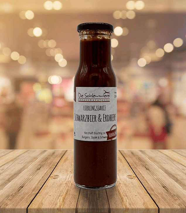 BBQ- Lieblingssauce Schwarzbier & Erdbeere - 250 ml