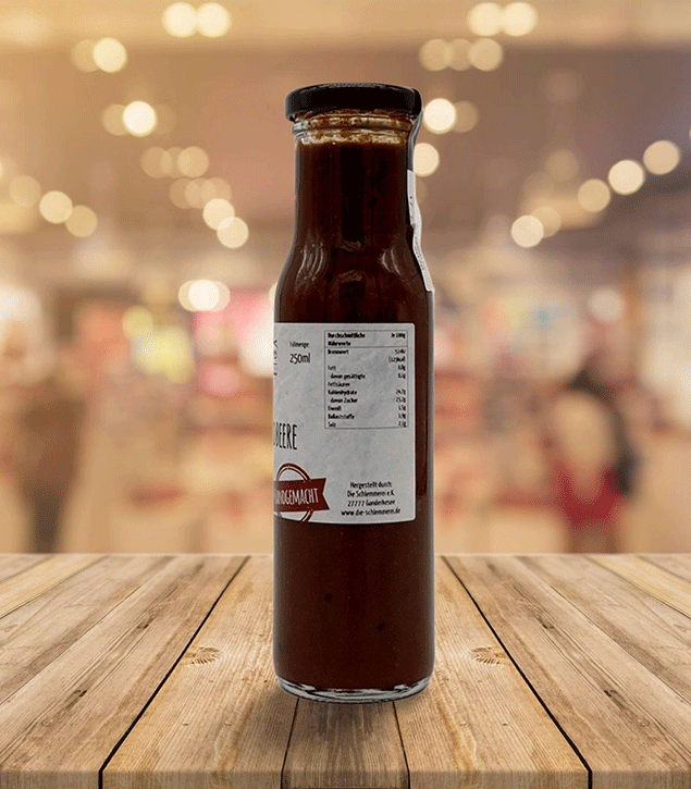 BBQ- Lieblingssauce Schwarzbier & Erdbeere - 250 ml