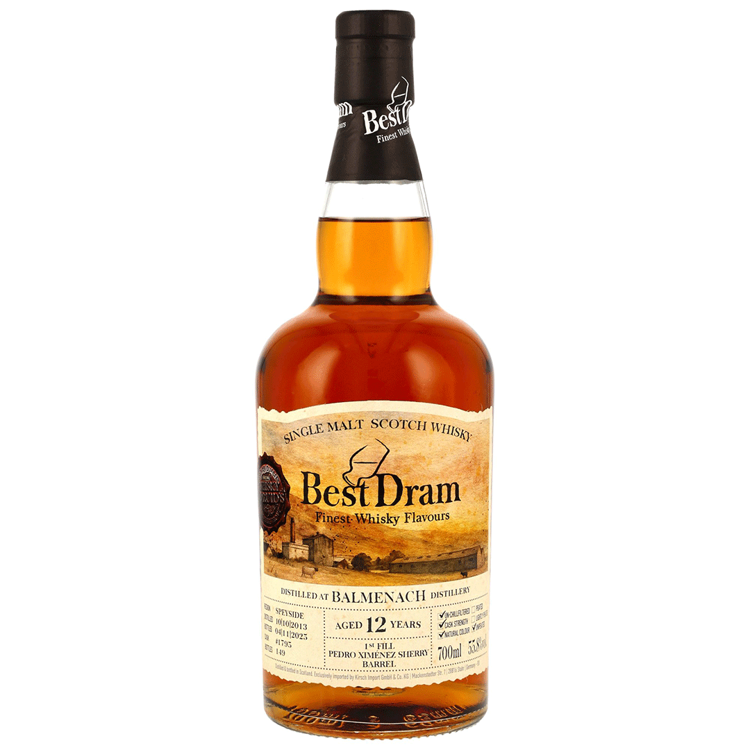Balmenach 2013/2025 - 12 Jahre - 1st Fill PX Sherry Barrel - Fassnummer 1795 - Best Dram