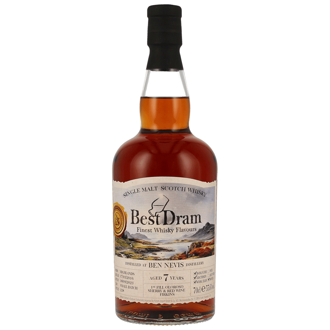 Ben Nevis 2016/2023 - 7 Jahre - Oloroso Sherry & Red Wine Ferkins - Best Dram