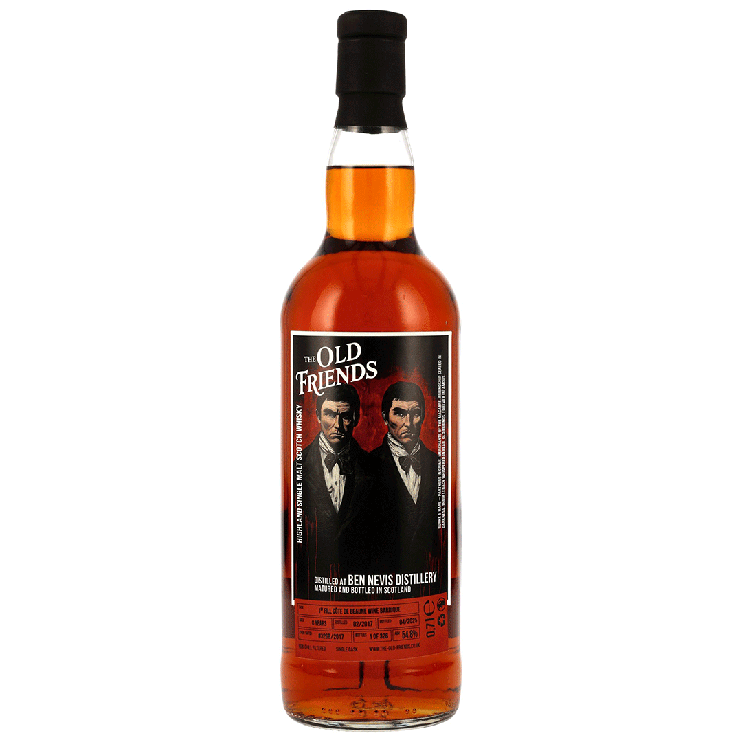Ben Nevis 2017/2025 - 8 Jahre - 1st Fill Côte de Beaune Wine Barrique - Fassnummer 326B - The Old Friends