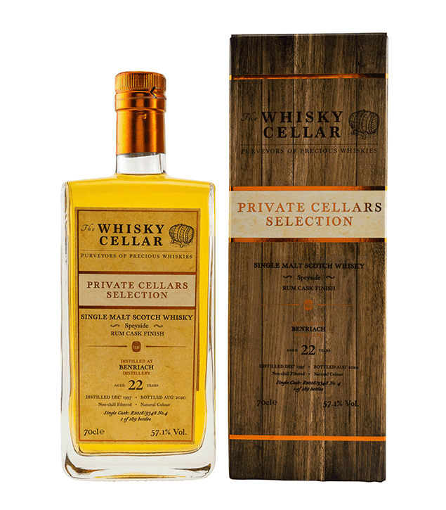 Benriach 1997/2020 - 22 Jahre - Fassnummer R2016/9348 No. 4 (The Whisky Cellar)
