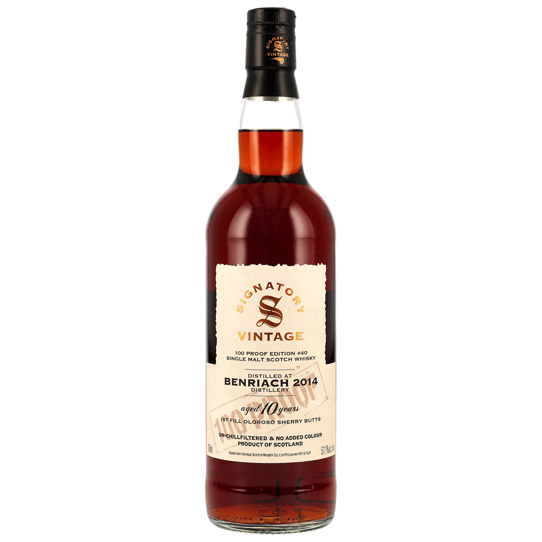Benriach 2014/2025 - 10 Jahre - Signatory 100 PROOF Edition #40