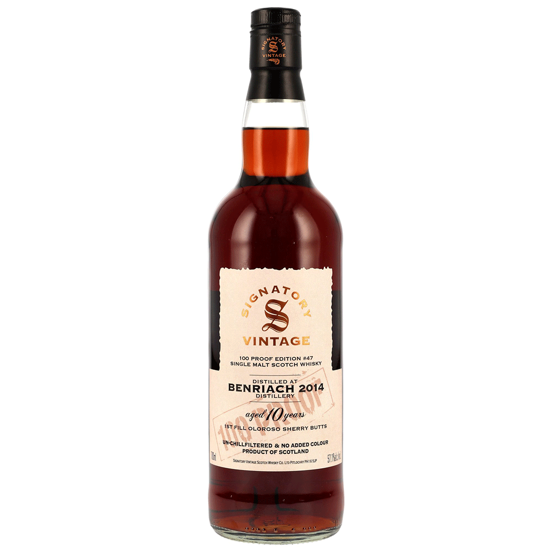 Benriach 2014/2025 - 10 Jahre - Signatory 100 PROOF Edition #47