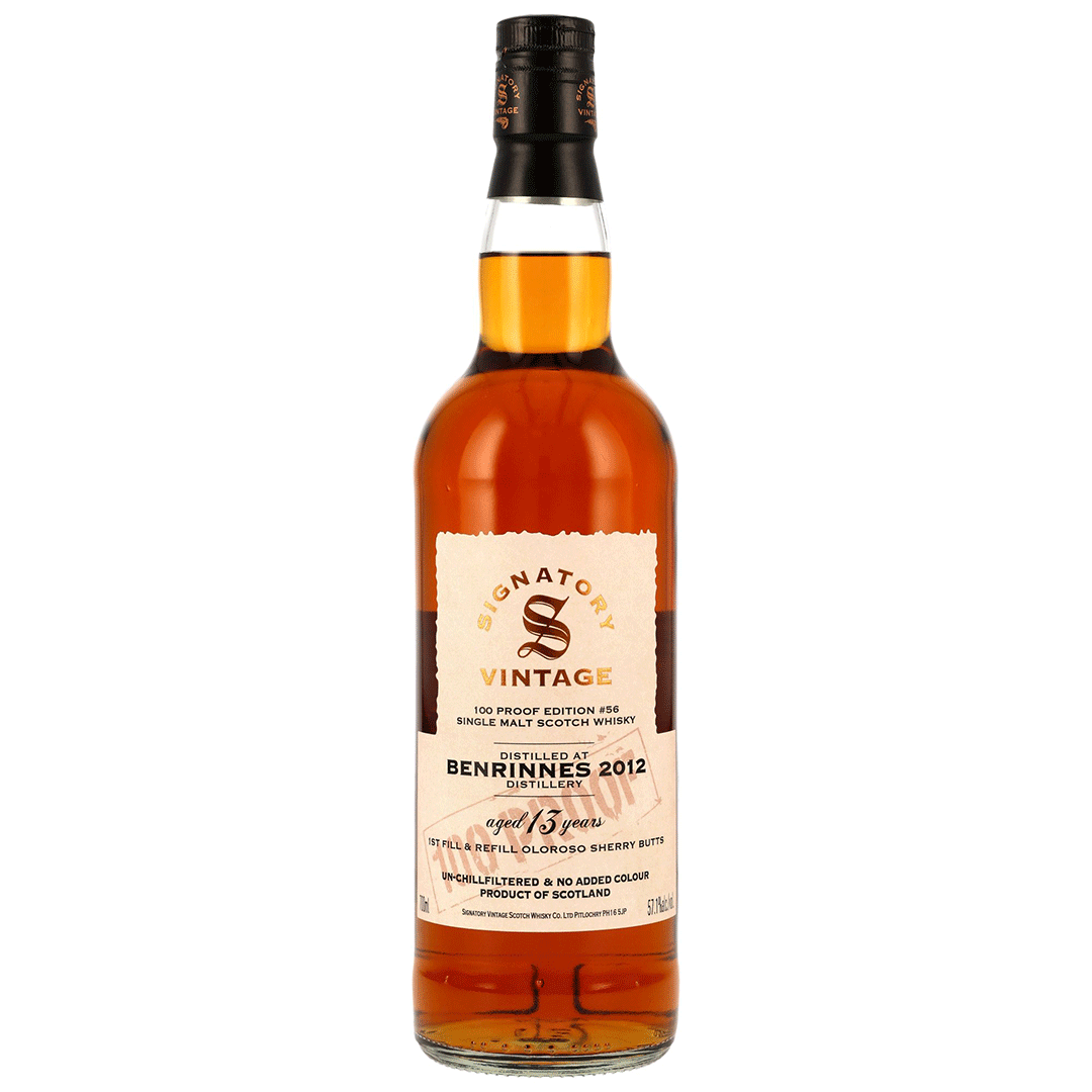 Benrinnes 2012/2025 - 13 Jahre - 1st Fill & Refill Oloroso Sherry Butts - Signatory 100 PROOF Edition #56