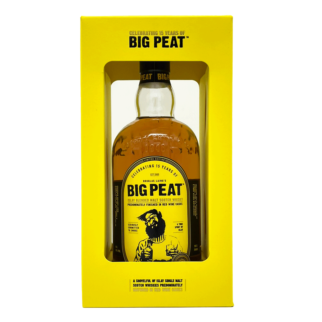 Big Peat 15th Anniversary Edition - Predominantly finished in Red Wine Casks - Islay Blended Malt - Douglas Laing`s
