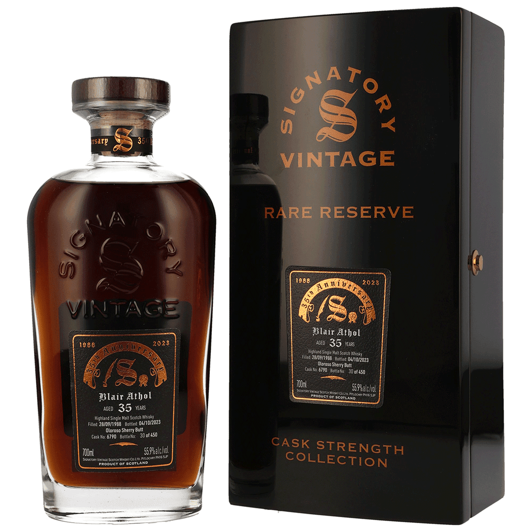 Blair Athol 1988/2023 - 35 Jahre - Cask Strength - Fassnummer 6790 - 35th Anniversary Signatory Vintage