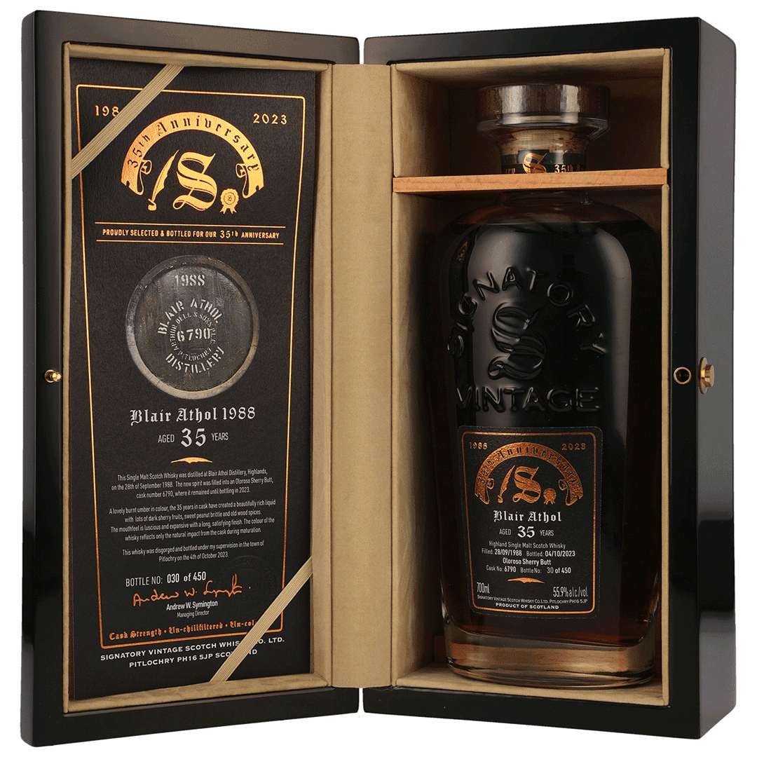 Blair Athol 1988/2023 - 35 Jahre - Cask Strength - Fassnummer 6790 - 35th Anniversary Signatory Vintage