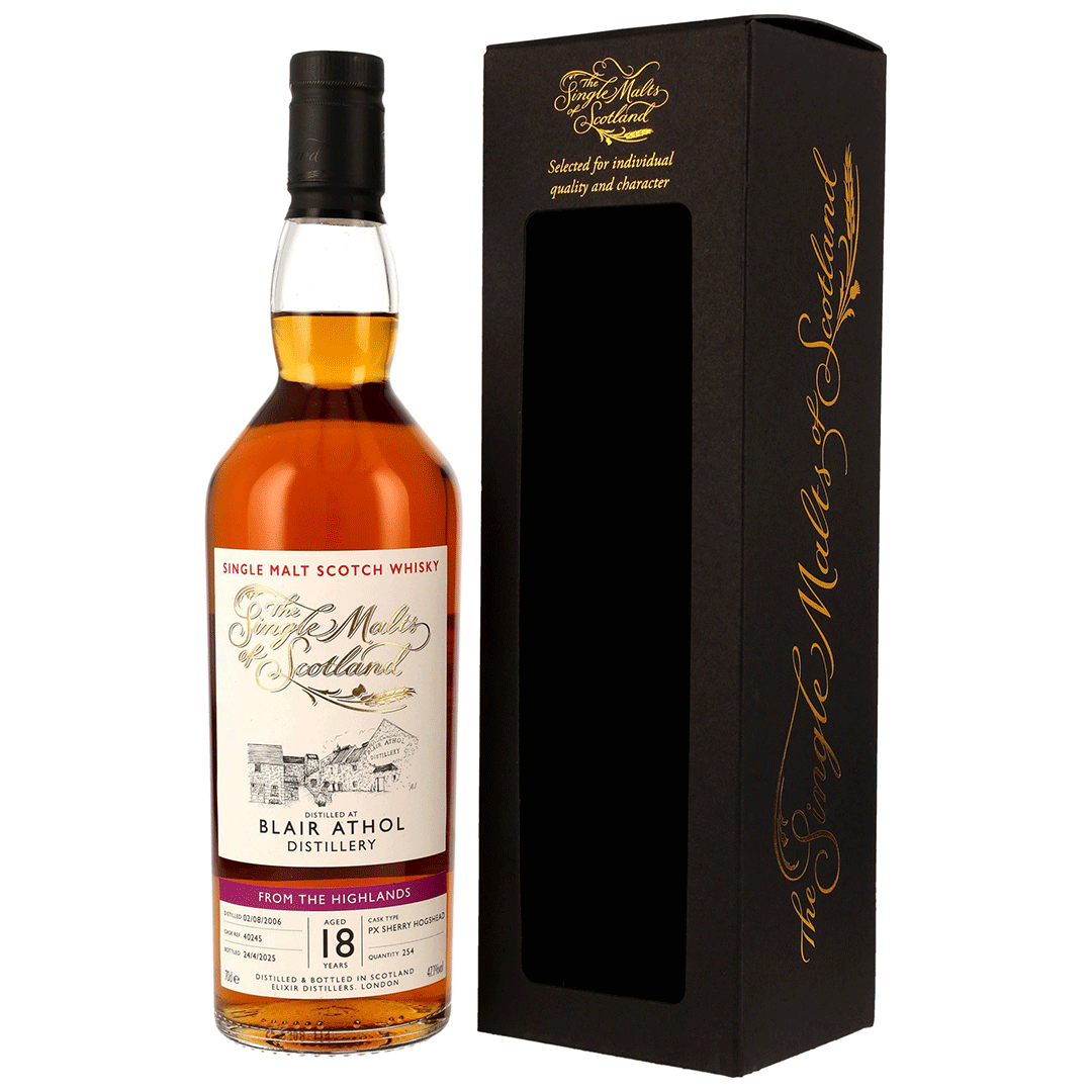 Blair Athol 2006/2025 - 18 Jahre - PX Sherry Hogshead - Fassnummer 40245 - The Single Malts of Scotland