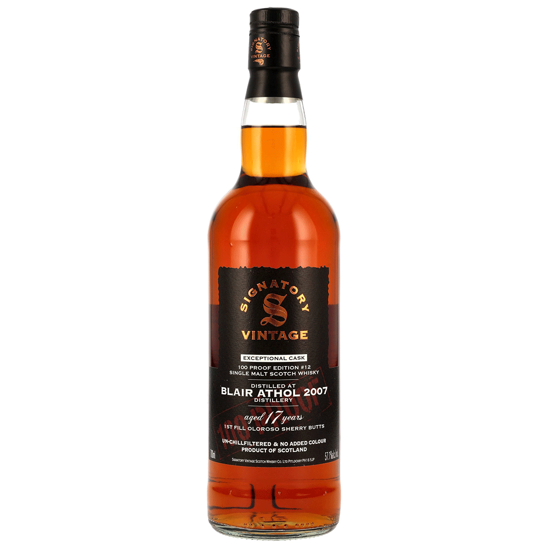 Blair Athol 2007/2025 - 17 Jahre - 1st Fill Oloroso Casks - Signatory 100 PROOF Exceptional Cask Edition #12