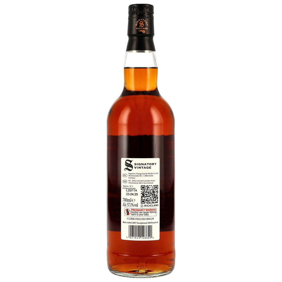 Blair Athol 2007/2025 - 17 Jahre - Signatory 100 PROOF Exceptional Cask Edition #9