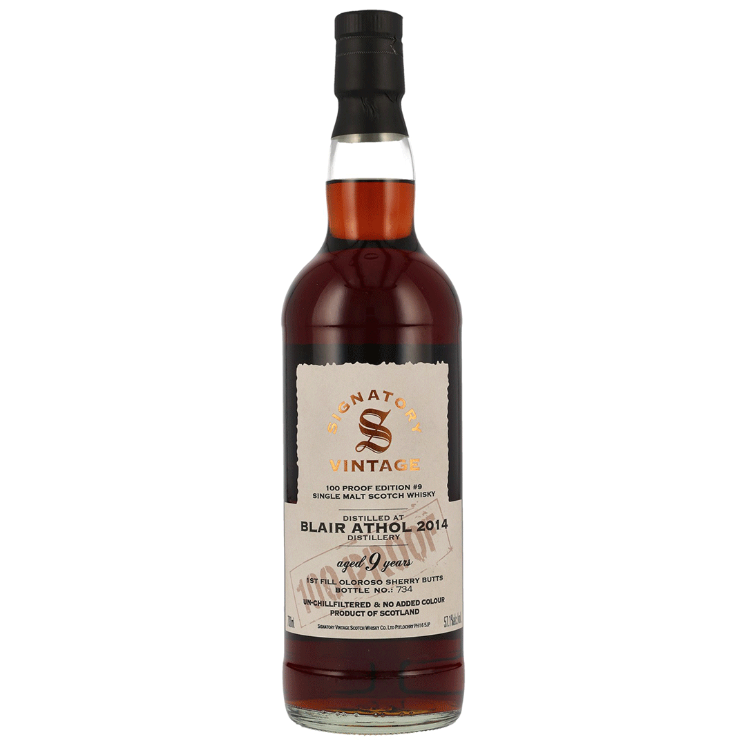 Blair Athol 2014/2024 - 9 Jahre - Signatory 100 PROOF Edition #9