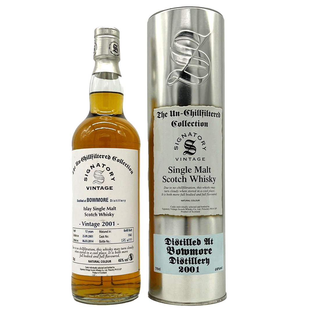 Bowmore 2001/2014 - The Un-Chillfiltered Collection - Signatory Vintage