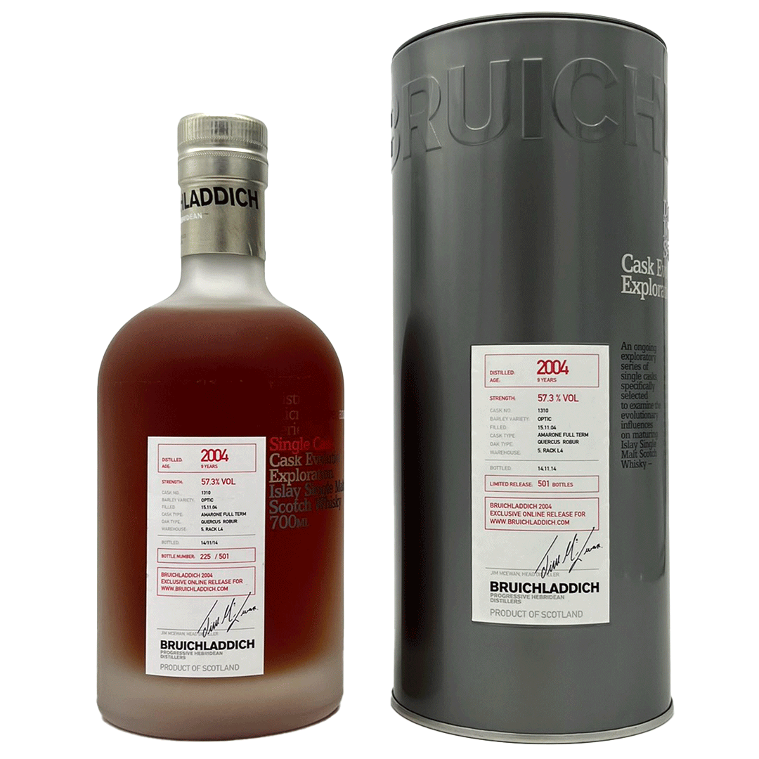 Bruichladdich 2004/2014 - Amarone Full Term - Fassnummer 1310 - Micro-Provenance Series - 57,3%