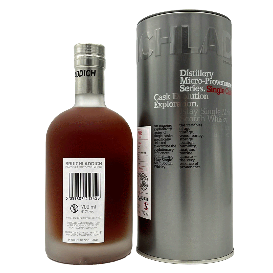 Bruichladdich 2008/2019 - Côte Rôtie French Wine - Fassnummer 2201 - The Laddie Crew - 61,7%