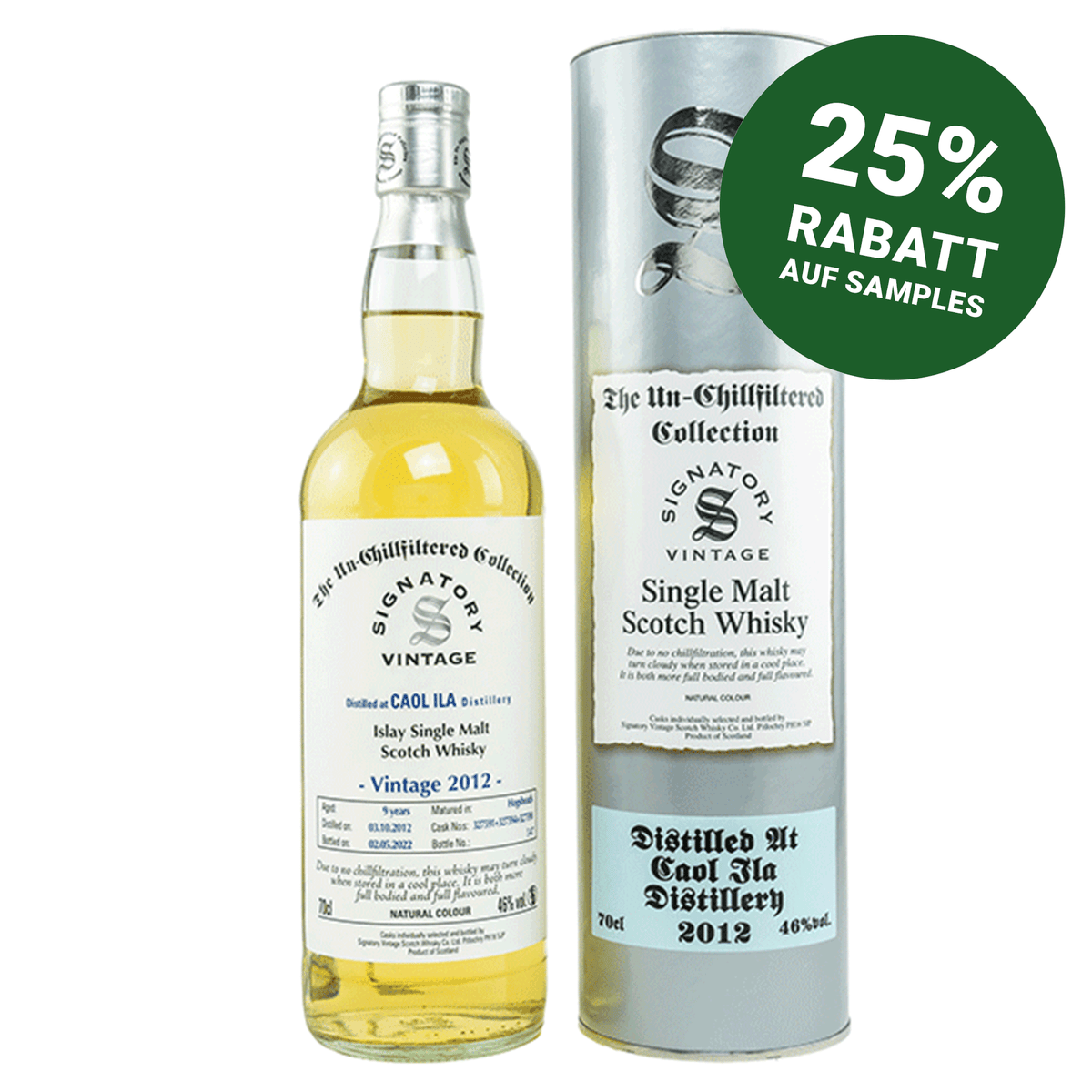 Caol Ila 2012/2022 - The Un-Chillfiltered Collection - Fassnummer 327591+327594+327598 - Signatory Vintage
