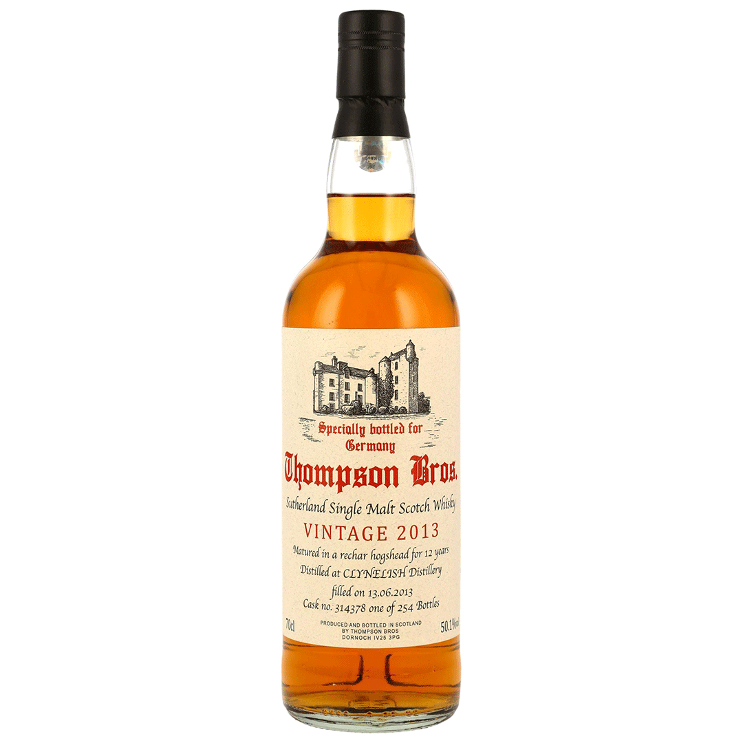 Clynelish 2013/2025 - 12 Jahre - Rechar Hogshead - Fassnummer 314378 - Thompson Bros.