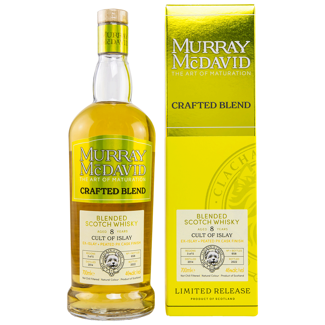 Cult of Islay 2014/2022 - 8 Jahre - Ex Islay Cask + Peated PX Cask Finish - Murray McDavid