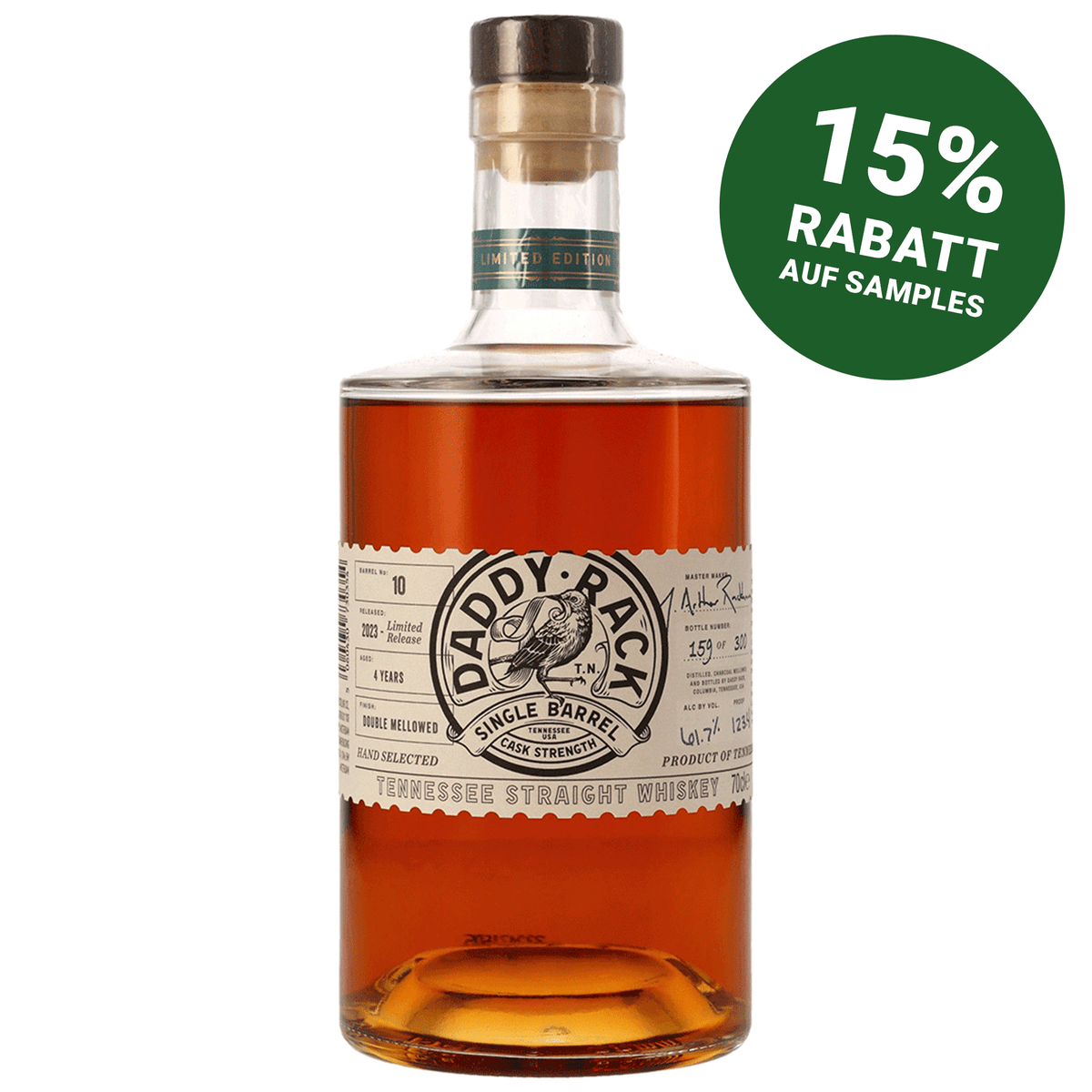 Daddy Rack - 4 Jahre - Barrel No. 10 - Tennessee Straight Whiskey