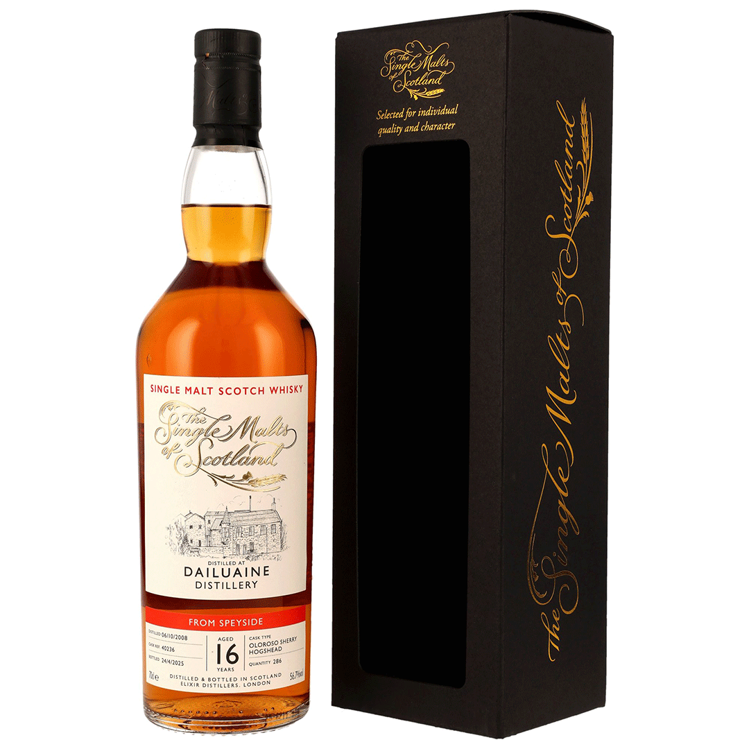 Dailuaine 2008/2025 - 16 Jahre - Oloroso Sherry Hogshead - Fassnummer 40236 - The Single Malts of Scotland