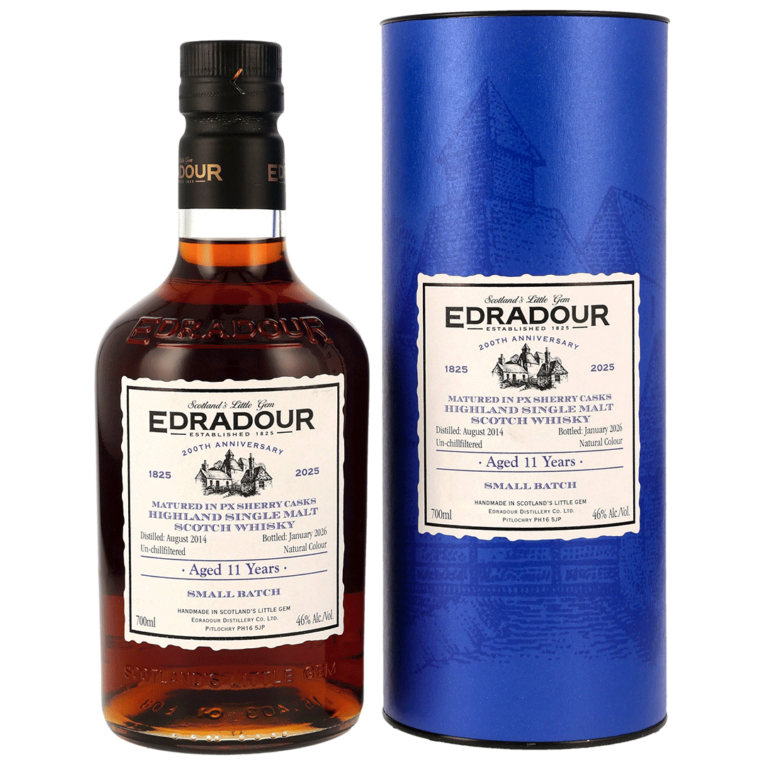 Edradour 2014/2026 - 11 Jahre - 1st Fill PX Sherry Casks - 200th Anniversary