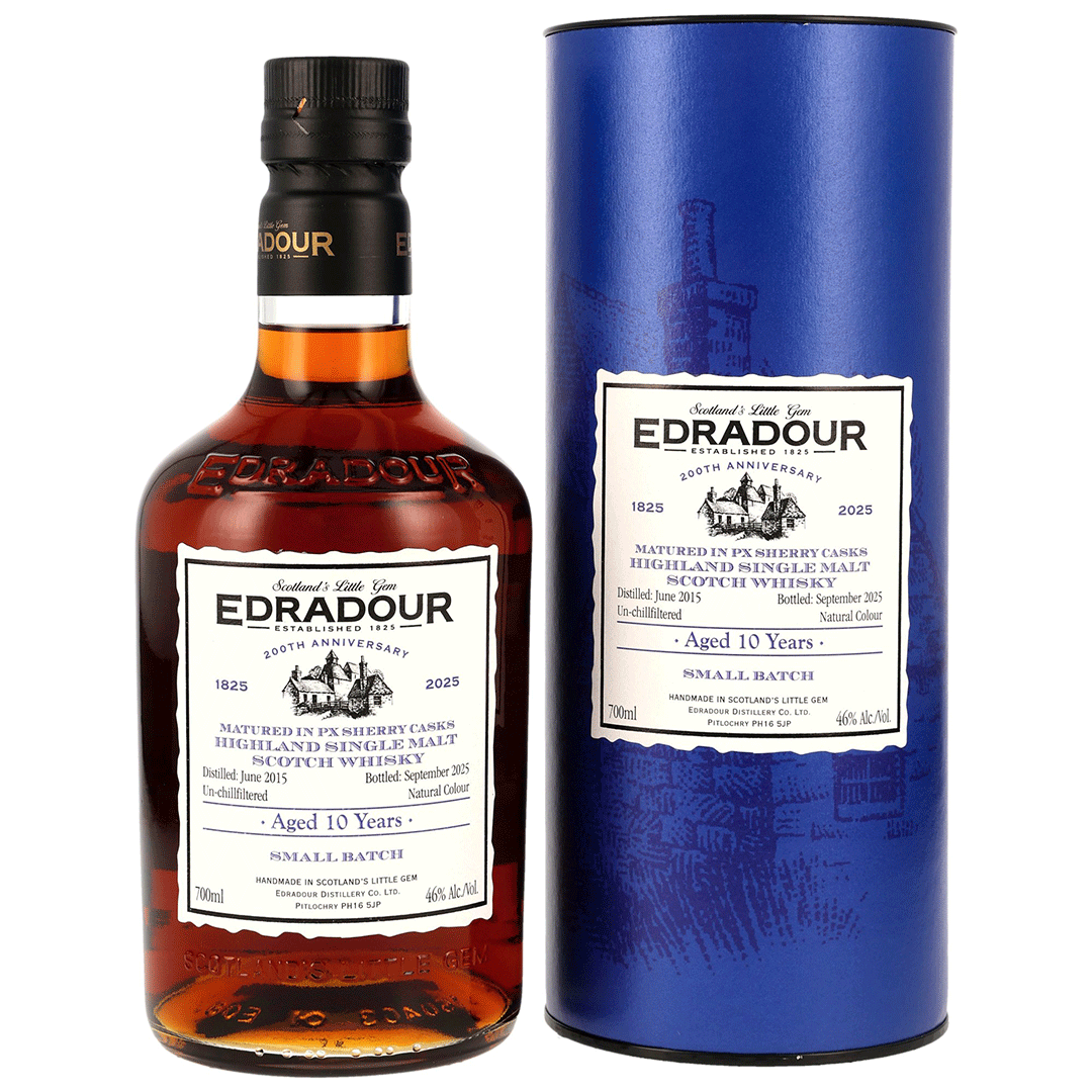Edradour 2015/2025 - 10 Jahre - PX Sherry Casks - 200th Anniversary