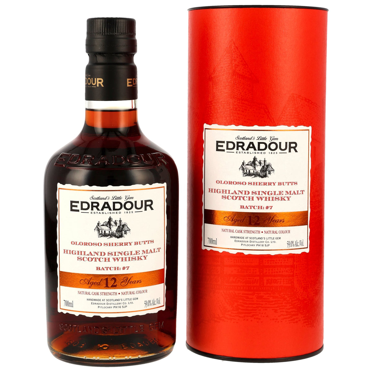 Edradour 2013/2025 - 12 Jahre - Oloroso Sherry Butts Natural Cask Strength Batch #7