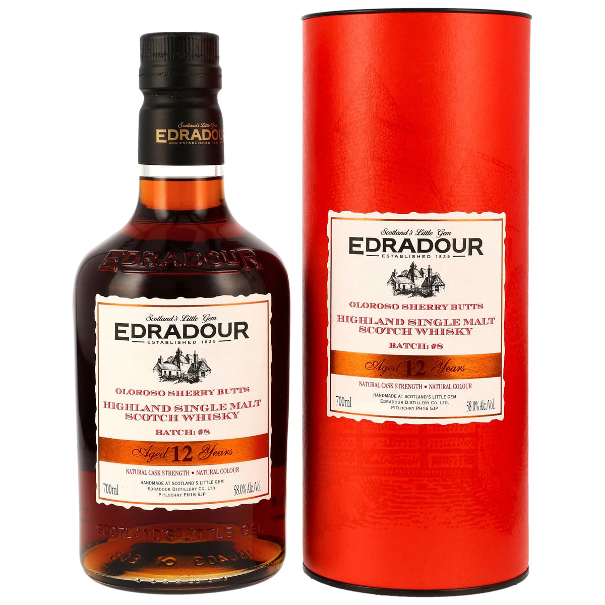 Edradour 2013/2026 - 12 Jahre - Oloroso Sherry Butts - Natural Cask Strength Batch #8