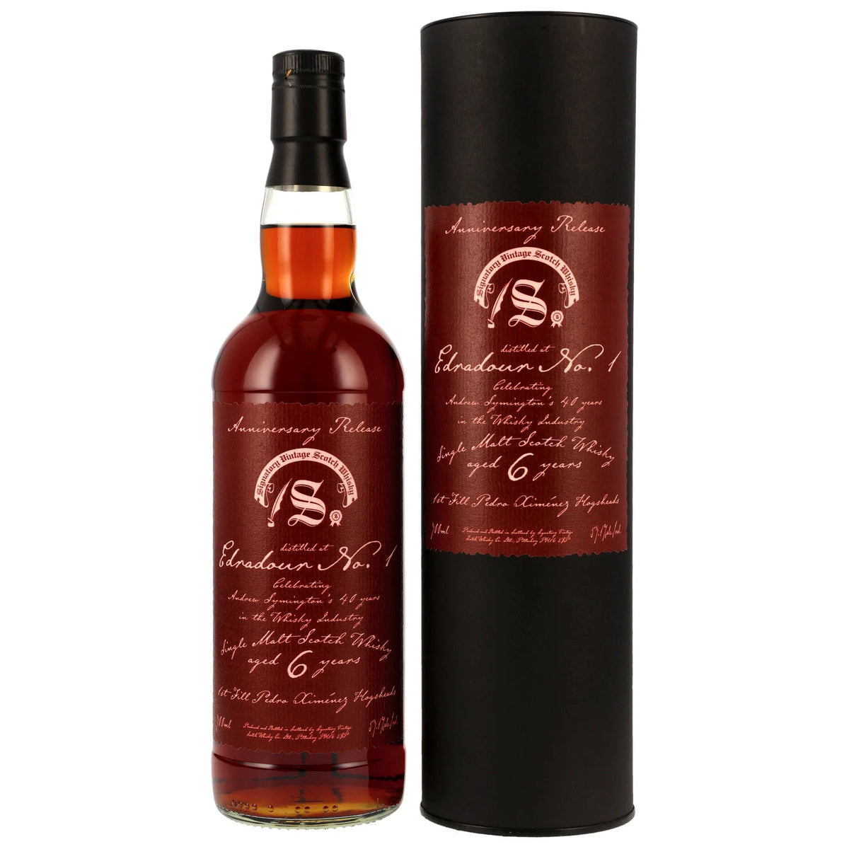 Edradour No.1 - 2020/2026 - 6 Jahre - 1st Fill PX Hogsheads - Anniversary Release