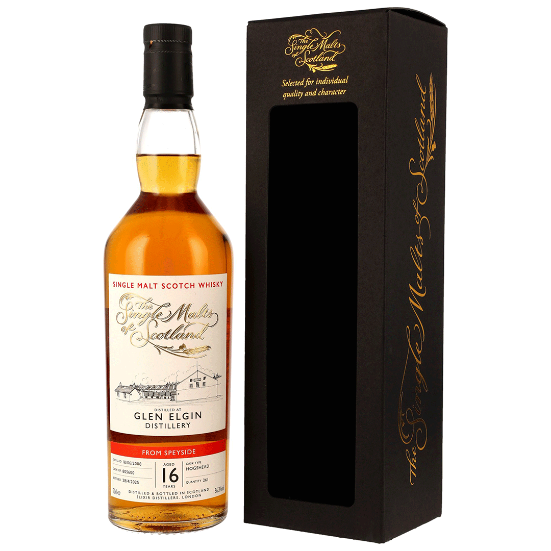 Glen Elgin 2008/2025 - 16 Jahre - Hogshead - Fassnummer 805600 - The Single Malts of Scotland