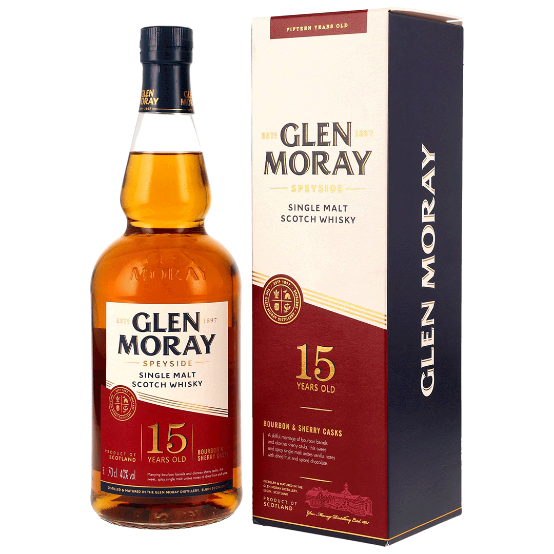 Glen Moray 15 Jahre - Bourbon & Oloroso Sherry Cask