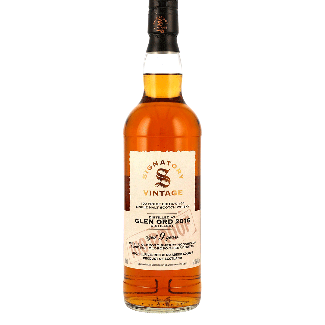 Glen Ord 2016/2025 - 9 Jahre - 1st & 2nd Fill Oloroso Sherry Casks - Signatory 100 PROOF Edition #66