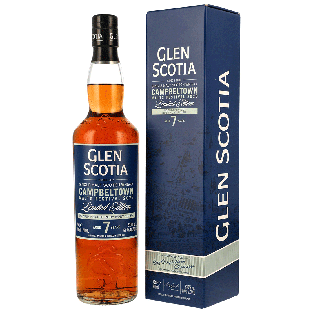Glen Scotia 7 Jahre - Medium Peated Ruby Port Finish - Campbeltown Malts Festival 2026