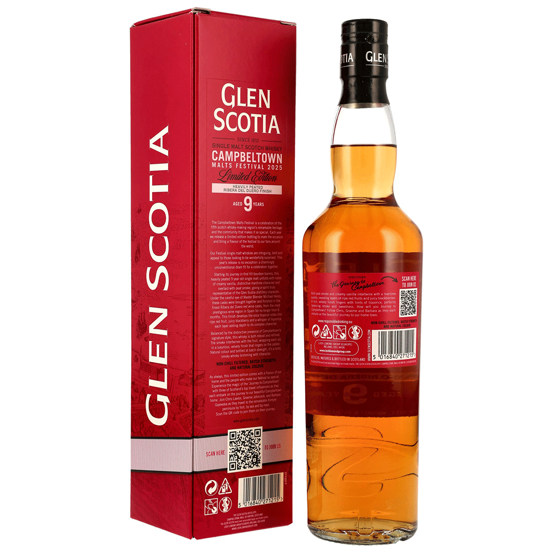 Glen Scotia 9 Jahre - Heavily Peated Ribera Del Duero Finish