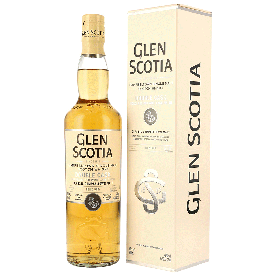 Glen Scotia Double Cask - Bordeaux Red Wine Cask Finish - Campbeltown Single Malt Scotch Whisky