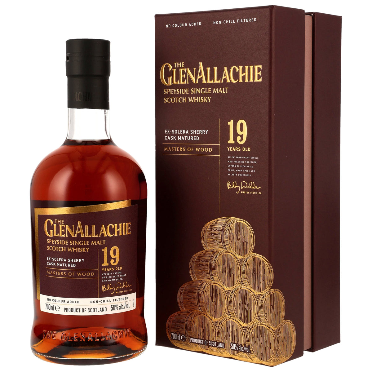 GlenAllachie 19 Jahre - Ex-Solera Sherry Cask - Masters of Wood
