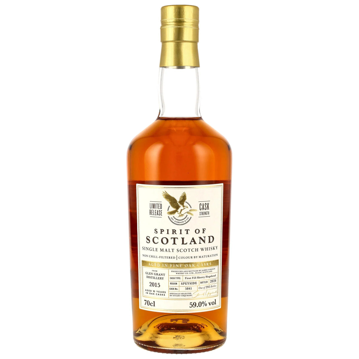 Glen Grant 2015/2026 - 10 Jahre - 1st Fill Sherry Cask - Fassnummer 5841 - Spirit of Scotland - Gordon & MacPhail