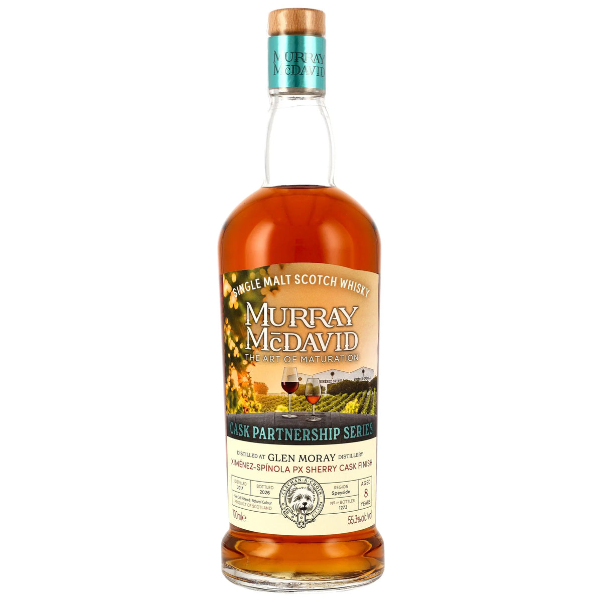 Glen Moray 2017/2026 - 8 Jahre - PX Sherry Cask Finish - Cask Partnership Series - Murray McDavid