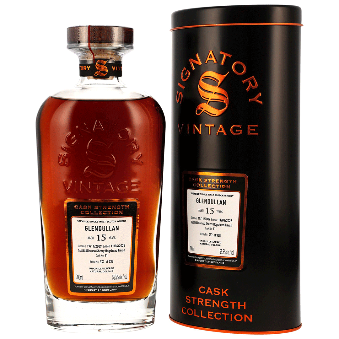 Glendullan 2009/2025 - 15 Jahre - 1st Fill Oloroso Sherry Finish - Fassnummer 11 - Cask Strength Collection - Signatory Vintage