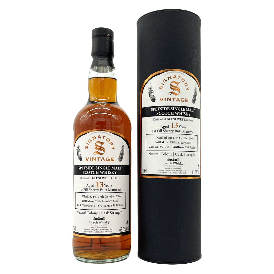 Glenlivet 2006/2020 - 1st Fill Sherry Butt Matured - Fassnummer 901045 - Signatory Vintage