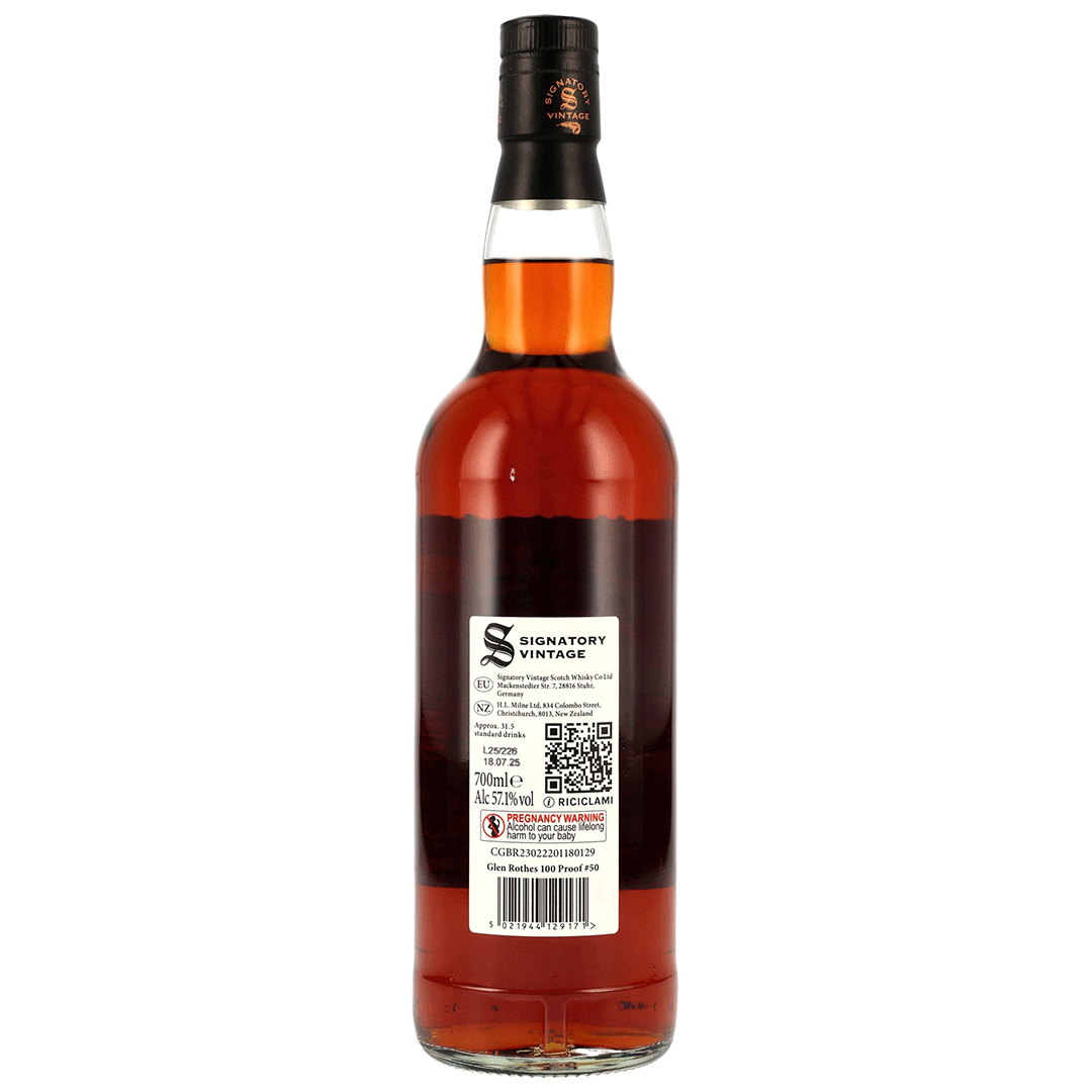Glenrothes 2015/2025 - 10 Jahre - Signatory 100 PROOF Edition #50